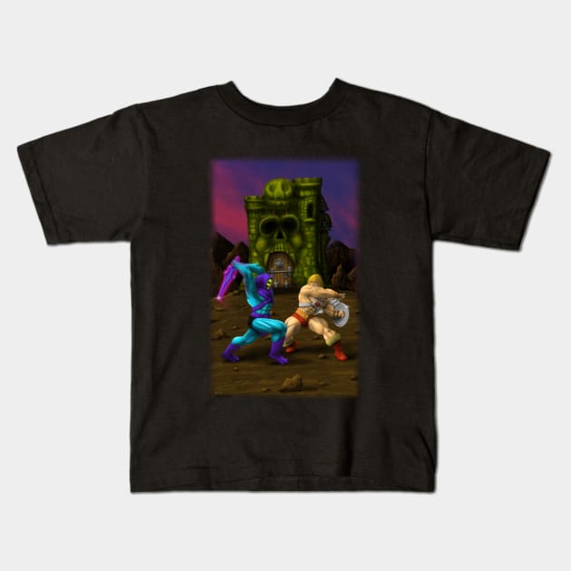 The Power Of Grayskull Kids T-Shirt by Chaosblue